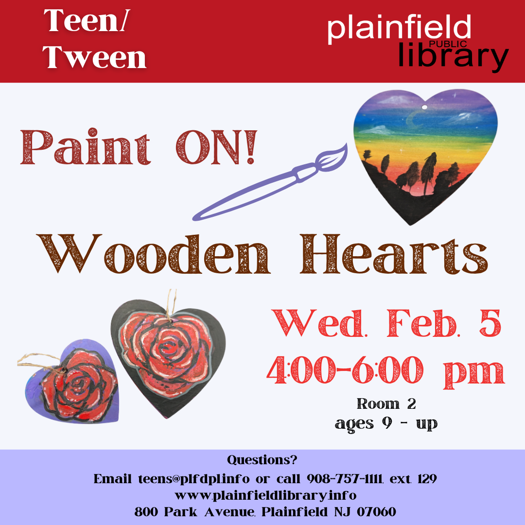 Paint On! Wooden Hearts.