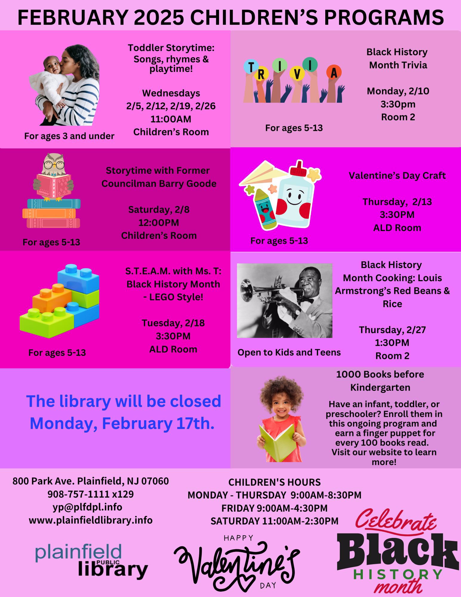 February 2025 Children's Programs