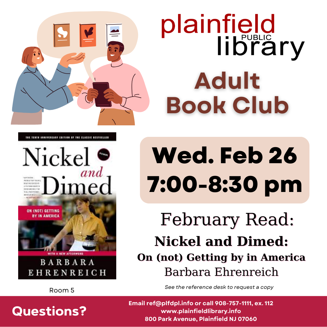 adult book club February 2025