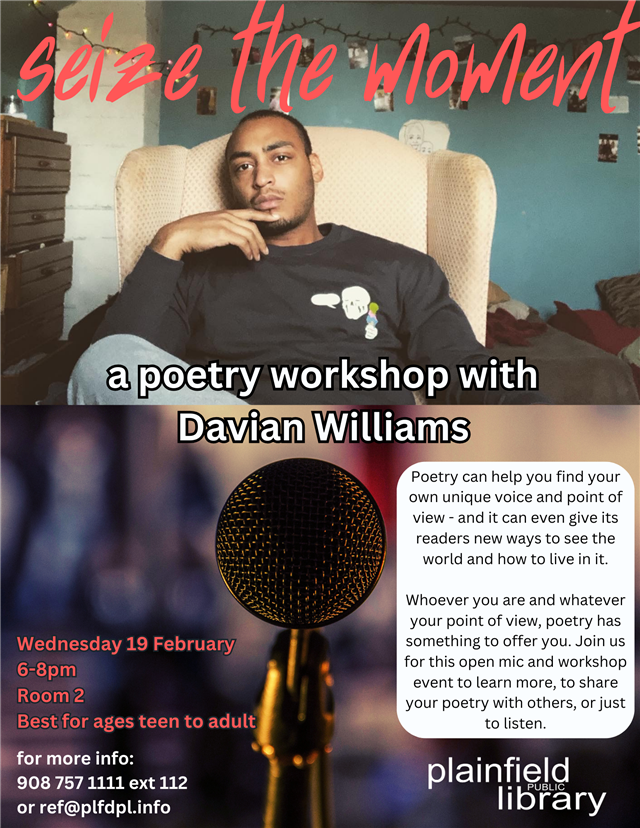 Seize the Moment Poetry Workshop