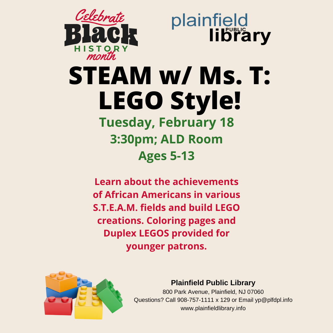 STEAM- Black History Month - Lego Style
