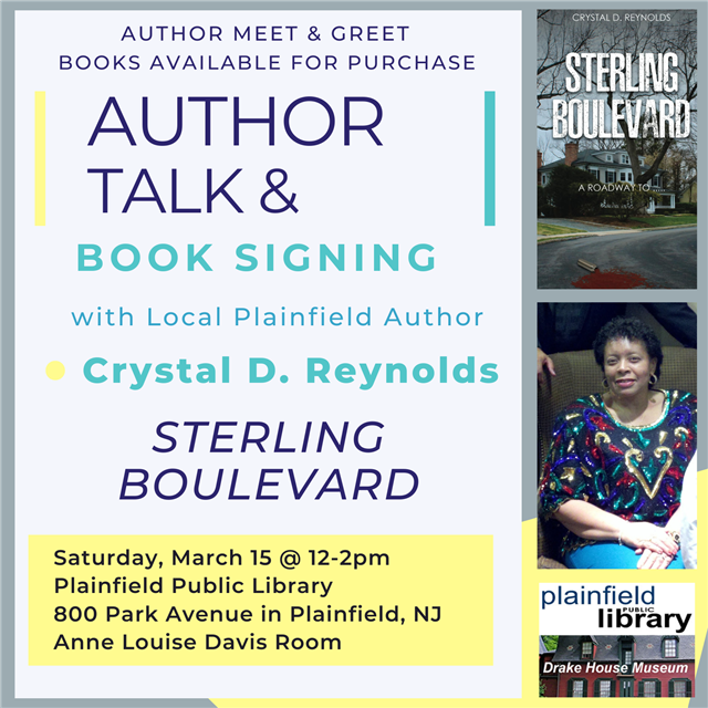 Plainfield Author Talk & Book Signing with Crystal D. Reynolds