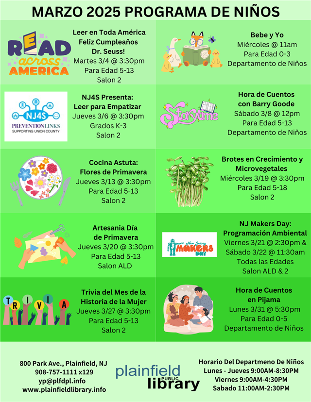 Febrero 2025 Programa de Ninos