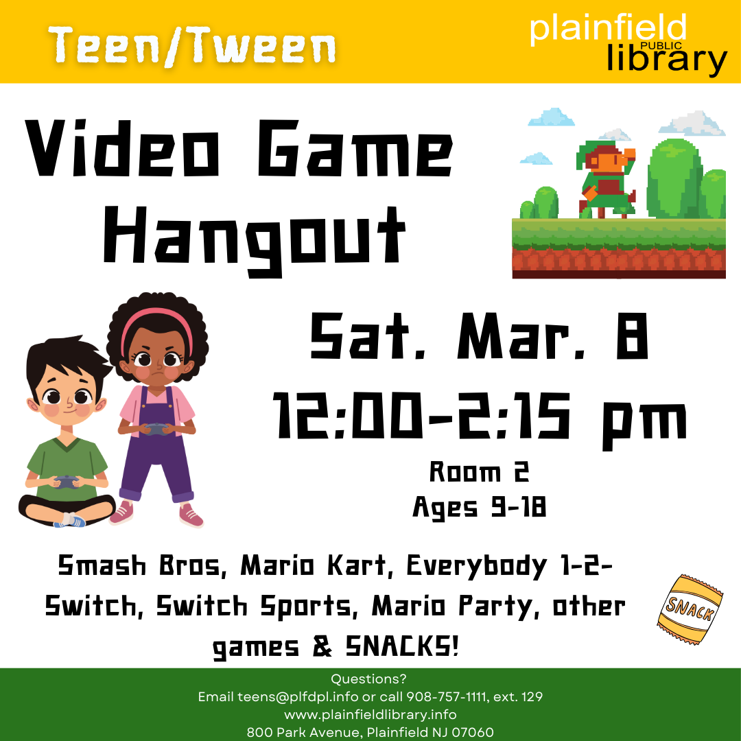 Teen/Tween Video Game hangout 