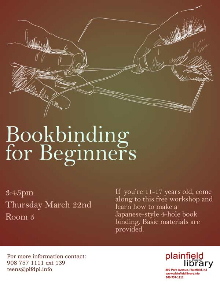 Bookbinding for Beginners, March 22nd