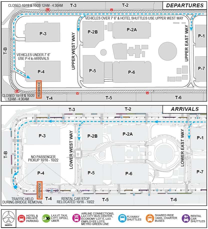 Pedestrian Bridge Demolition Map