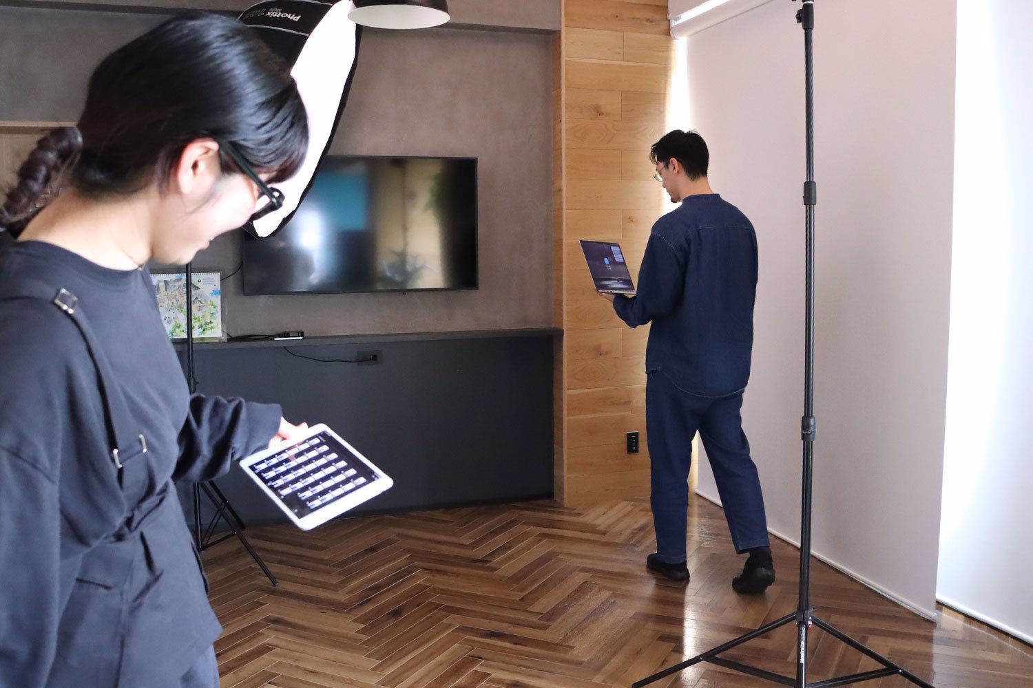 スタッフ撮影風景