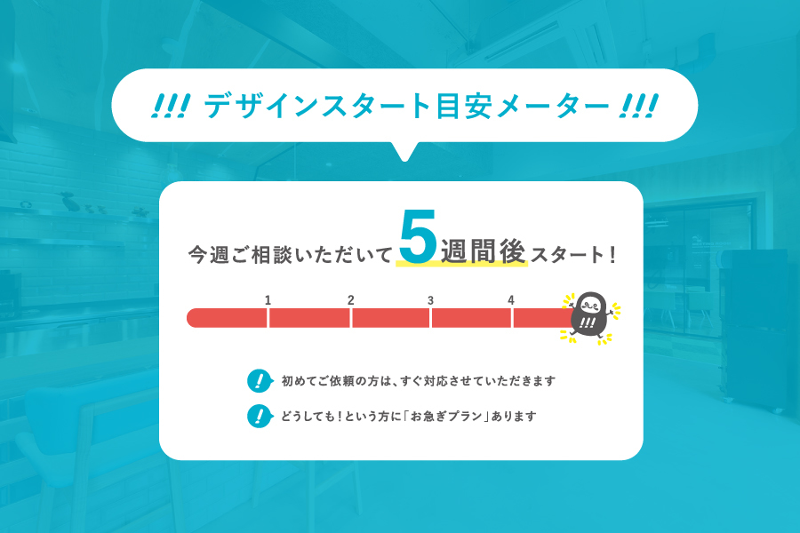 デザインスタート目安メーター