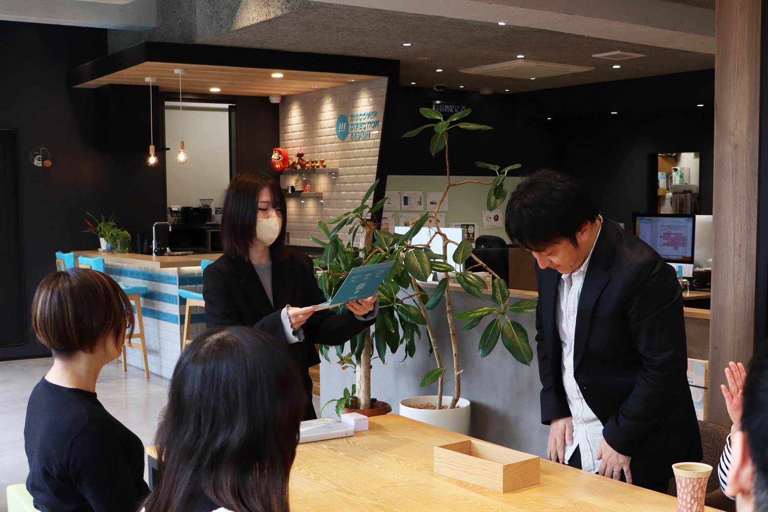 カシワヤさん入社式