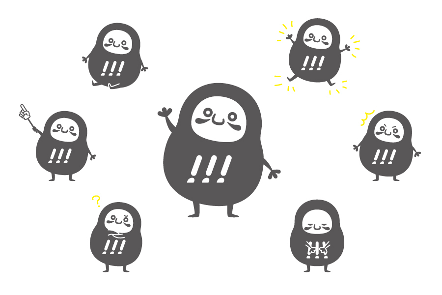 キャラクターのバリエーション