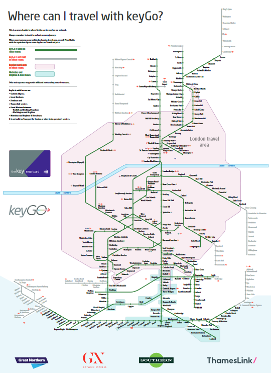 Govia Thameslink Railway Map Govia Thameslink Railway - Railcards Added To Keygo Smart Ticket | Gdb |  Gatwick Diamond Business