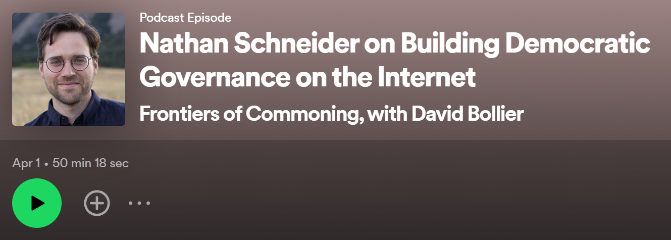 Frontiers of Commoning Podcast | On Building Democratic Governance on the Internet