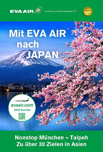 Mit EVA Air nach Japan