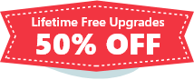 Lifetime Free Upgrades 50% OFF